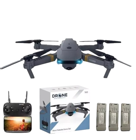DRON PLEGABLE CON 3 BATERIAS
